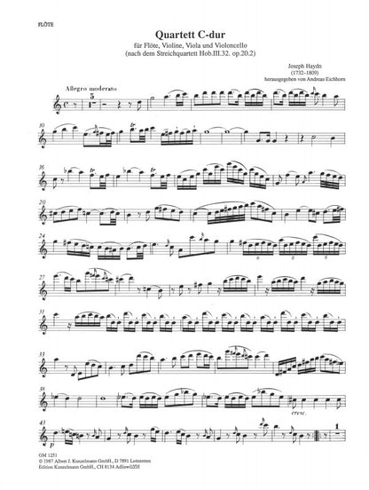 Haydn, Joseph: Quartett C-Dur