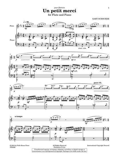 Schocker, Gary -  Scrapbook Vol 1 for Flute and Piano