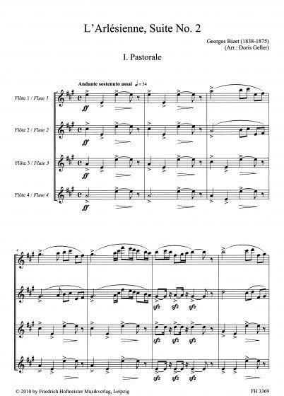 Bizet - L'Arlésienne Suite No 2 for four flutes