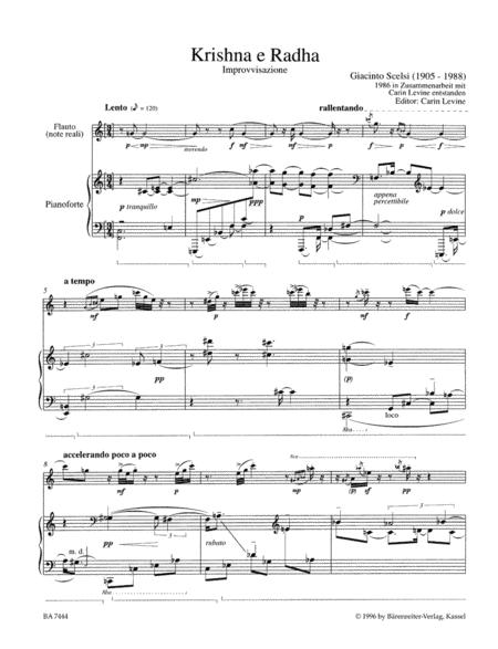 Scelsi Glacinto - Krishna e Radha Flute & Piano