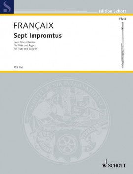 Francaix, Jean -Seven Impromptus for flute and bassoon