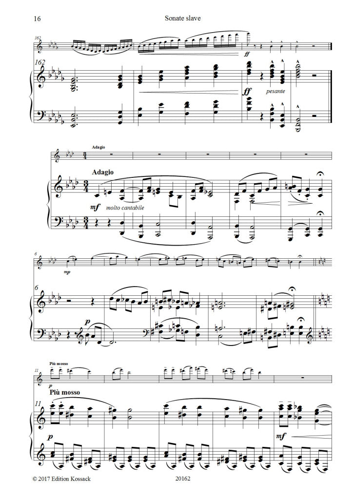 Pejacevic - Sonata in B minor for flute and piano