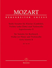 Mozart - 6 Sonatas K 10 To 15 Fl(vln)/Vc/Pno (Barenreiter)