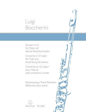 Boccherini, L - Concerto in D major Op. 27 for Flute and Piano (Barenreiter)