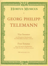 Telemann -  Four Sonatas for Flute/ Treble Recorder and Basso continuo from "Der getreue Musikmeister"(Hortus Musicus)