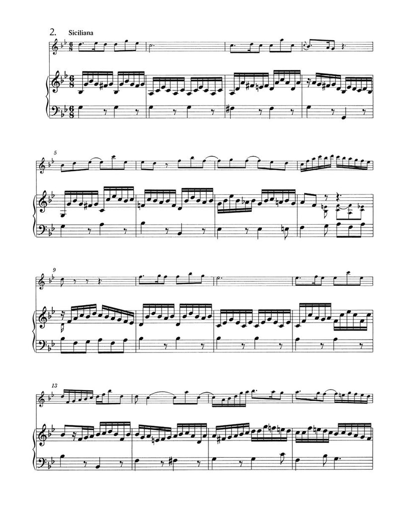 Bach, JS - 3 Sonatas BWV 1020, 1031, 1033 for Flute and Basso continuo ...