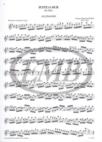 Bach, Johann Sebastian: Suite G-Major BWV 817