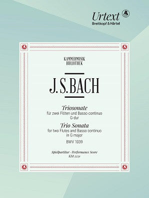 Bach, JS - Trio Sonata in G major BWV 1039 (Breitkopf & Hartel)