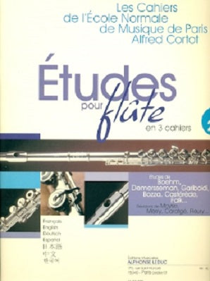 Etudes Pour Flute (Cahiers de L'Ecole Normale de Musique) Volume 2
