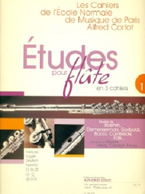 Etudes Pour Flute (Cahiers de L'Ecole Normale de Musique) Volume 1