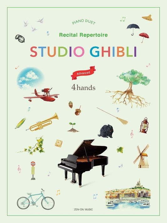 Studio Ghibli  - A collection of popular tunes for 4 hands (Advanced)