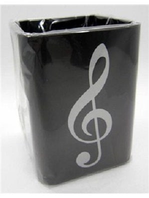 Stationary Holder Silver Treble Clef Design