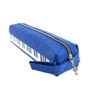Fabric pencil case with keyboard design.