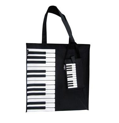 Black and white Vinyl tote bag