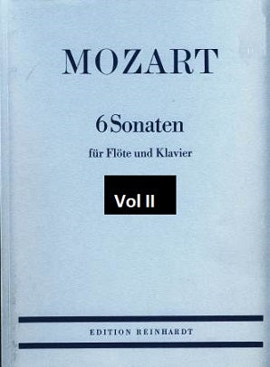Mozart - Six Sonatas K10-12 Volume 1 for Flute and Piano (Reinhardt)