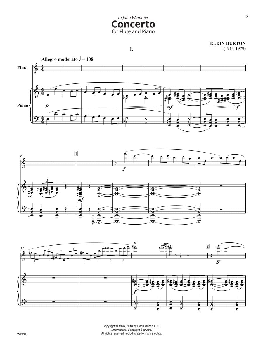 Burton, Eldin - Concerto for Flute