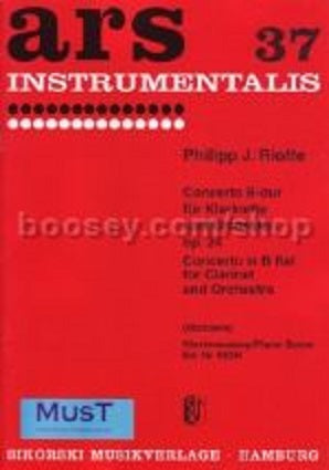 Riotte, Philipp Jakob: Concerto B Major Clarinet/piano