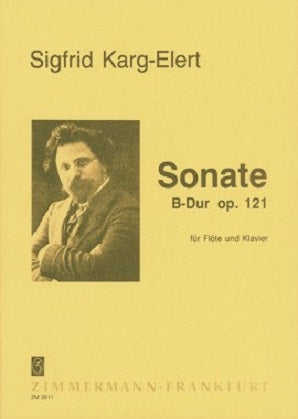 Karg-Elert , S - Sonata In B major for flute and piano op 121